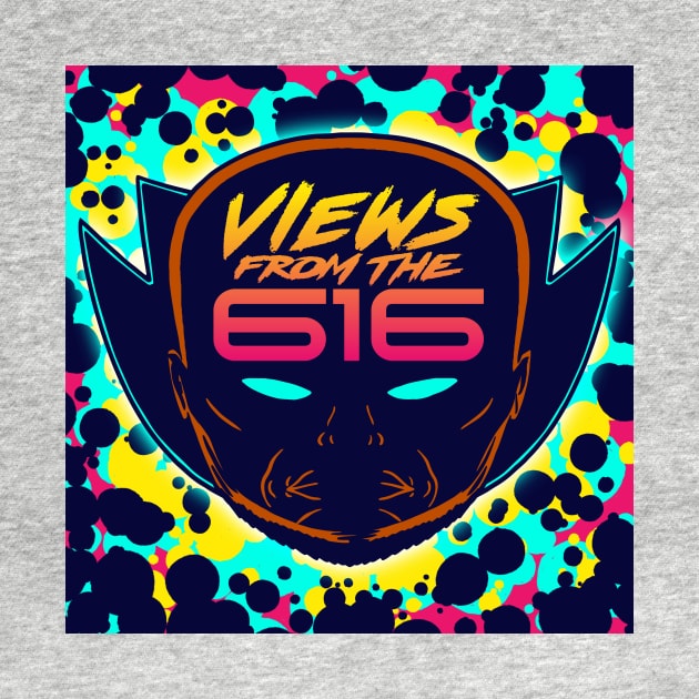 FRONT & BACK Miami Nights Views From The 616 Logo by ForAllNerds